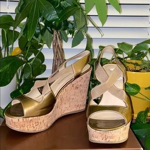 Cork Wedge Heel